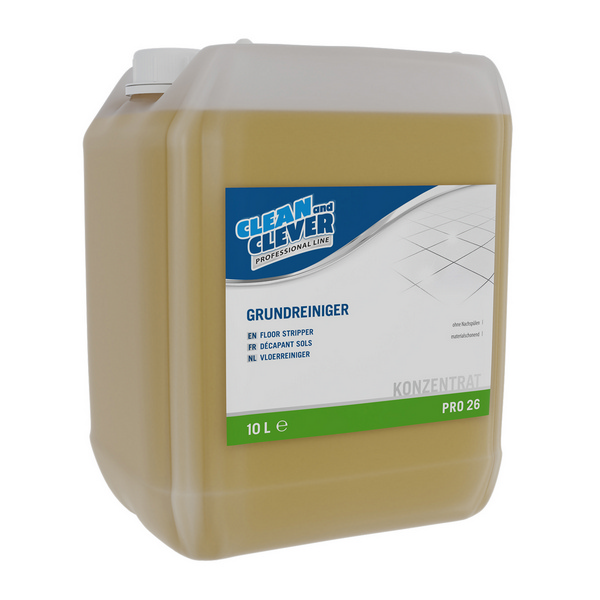 CLEAN and CLEVER Universalgrundreiniger PRO 26 flüssig, charakteristischer Geruch, pH: n.a, 10 Liter - Webstar - Hygiene- und Verbrauchsartikel - Medizin- und Pflegeprodukte - Kiosk- und Shopartikel - Fun Food Service - Schweiz - Articles d’hygiène et consommables - Produits médicaux et de soins - Produits de kiosque et de magasin - Fun Food Service - Suisse