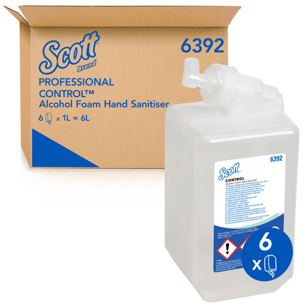 Scott Control Händedesinfektions- schaum 1 Liter - Webstar - Hygiene- und Verbrauchsartikel - Medizin- und Pflegeprodukte - Kiosk- und Shopartikel - Fun Food Service - Schweiz - Articles d’hygiène et consommables - Produits médicaux et de soins - Produits de kiosque et de magasin - Fun Food Service - Suisse