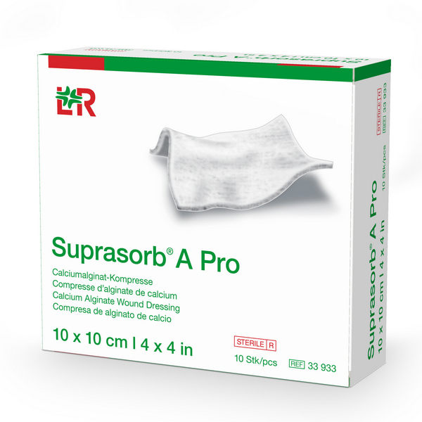 Suprasorb A Pro Ca-Alginatkompresse Steril, 10 x 10 cm - Webstar - Hygiene- und Verbrauchsartikel - Medizin- und Pflegeprodukte - Kiosk- und Shopartikel - Fun Food Service - Schweiz - Articles d’hygiène et consommables - Produits médicaux et de soins - Produits de kiosque et de magasin - Fun Food Service - Suisse