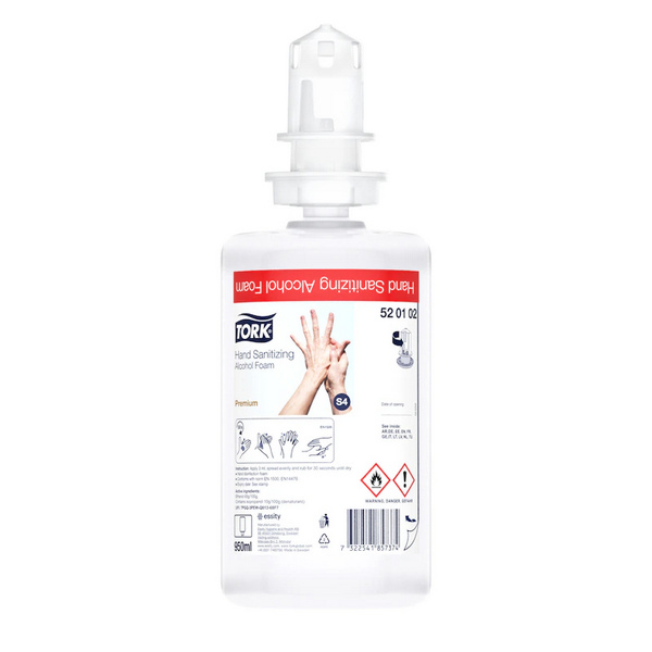 Händedesinfektion und -dekontamination, Schaum, Alkoholhaltig, Tork