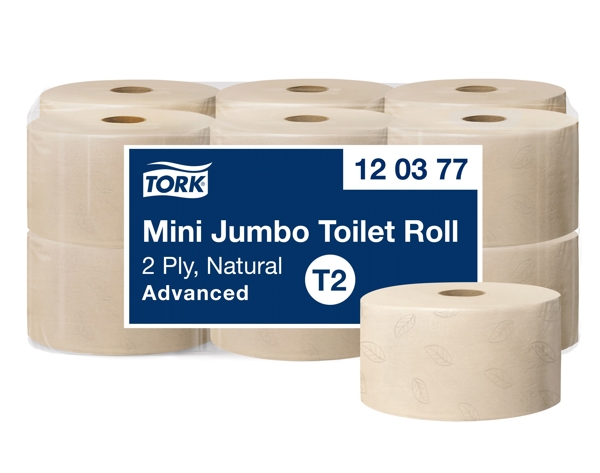 Tork Advanced Toilettenpapier Mini Jumbo – T2 System