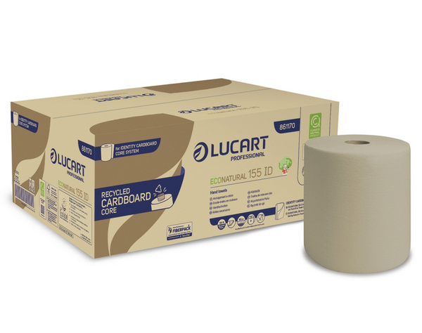 Lucart EcoNatural 155 ID Handtuchrolle Cardboard Core Recycling, 2-lagig, havanna, 19 cm × 155 lfm lucart-econatural-155-id-handtuchrolle-cardboard-core-recycling-2-lagig-havanna-19-cm-155-lfm-50-419660 - Webstar - Hygiene- und Verbrauchsartikel - Medizin- und Pflegeprodukte - Kiosk- und Shopartikel - Fun Food Service - Schweiz - Articles d’hygiène et consommables - Produits médicaux et de soins - Produits de kiosque et de magasin - Fun Food Service - Suisse