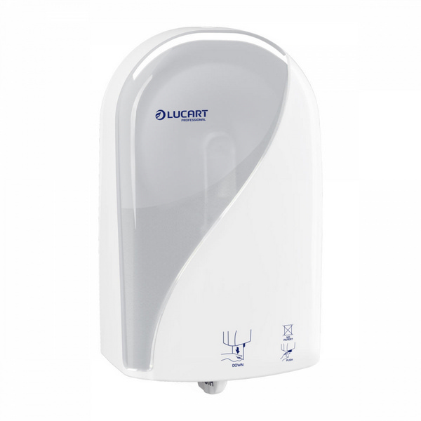 Lucart Identity Toilettenpapierspender Mini Jumbo Autocut 2.0 - Cardboard Core System mit Restrollenfunktion