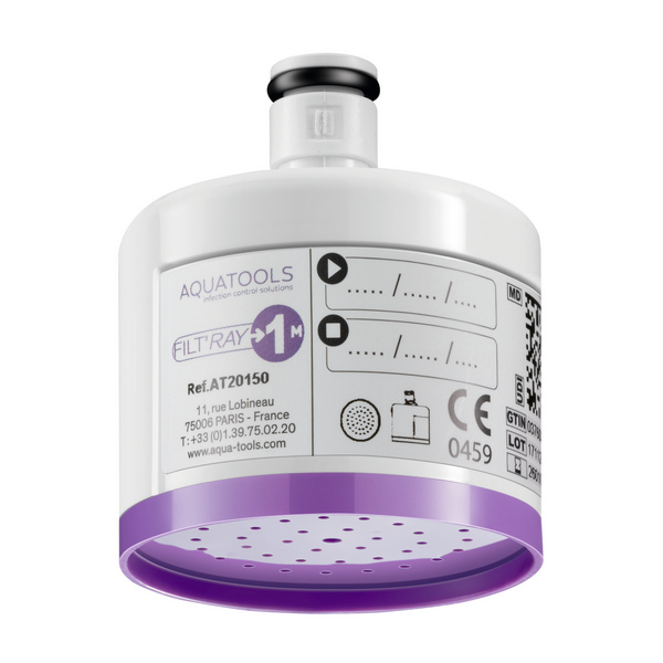 Filter FILT'RAY Armaturen für Waschtisch und Dusche, sowie Handbrause Anti-Legionellen und Anti-Keime, Pseudomonaden