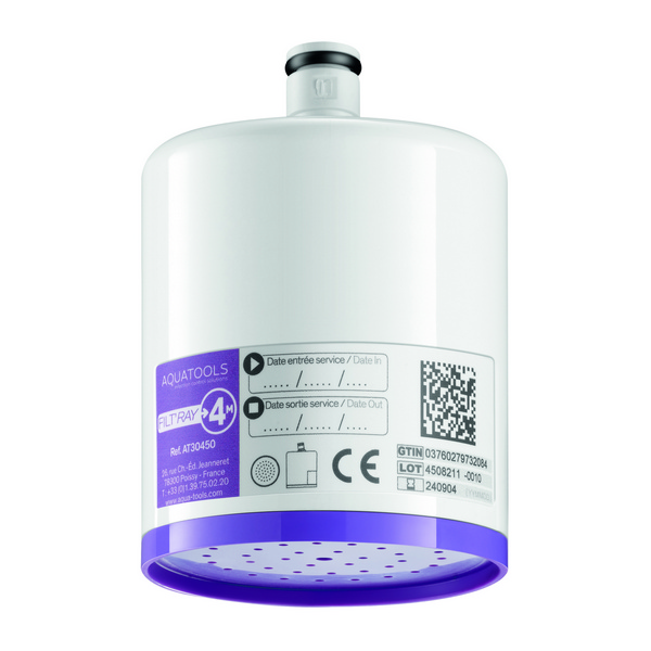 Filter FILT'RAY Armaturen für Waschtisch und Dusche, sowie Handbrause Anti-Legionellen und Anti-Keime, Pseudomonaden