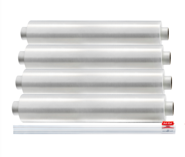 Jet-Cut Frischhaltefolie Nachfüllrolle, PE, 45 cm × 500 m, 9 my jet-cut-frischhaltefolie-nachfullrolle-pe-45-cm-500-m-9-my-50-422210 - Webstar - Hygiene- und Verbrauchsartikel - Medizin- und Pflegeprodukte - Kiosk- und Shopartikel - Fun Food Service - Schweiz - Articles d’hygiène et consommables - Produits médicaux et de soins - Produits de kiosque et de magasin - Fun Food Service - Suisse