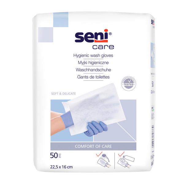 Seni Care Waschhandschuhe - Webstar - Hygiene- und Verbrauchsartikel - Medizin- und Pflegeprodukte - Articles d’hygiène et consommables - Produits médicaux et de soins