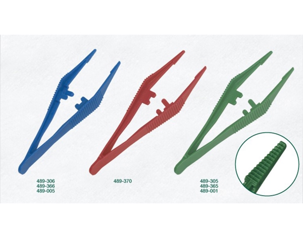 Pinzette anatomisch steril aus Kunststoff 113 mm