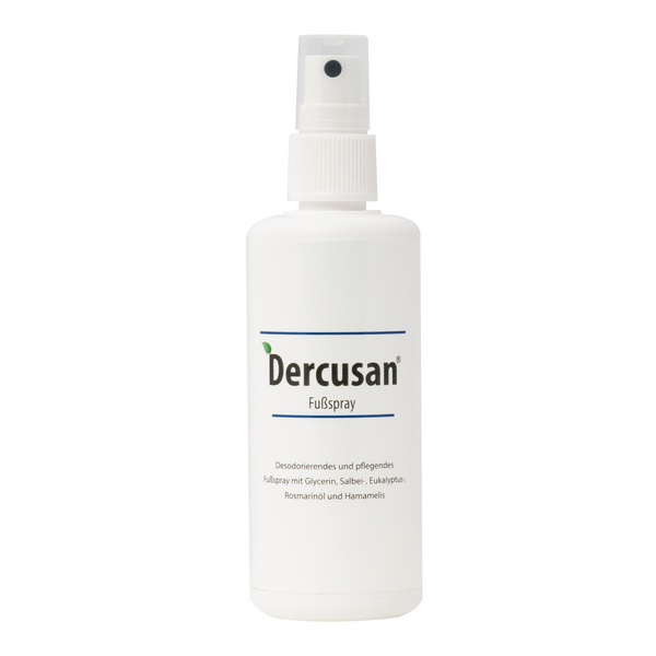 Dercusan Fussspray desodoriend, alkoholisch, 100ml Sprühflasche - Webstar - Hygiene- und Verbrauchsartikel - Medizin- und Pflegeprodukte - Articles d’hygiène et consommables - Produits médicaux et de soins