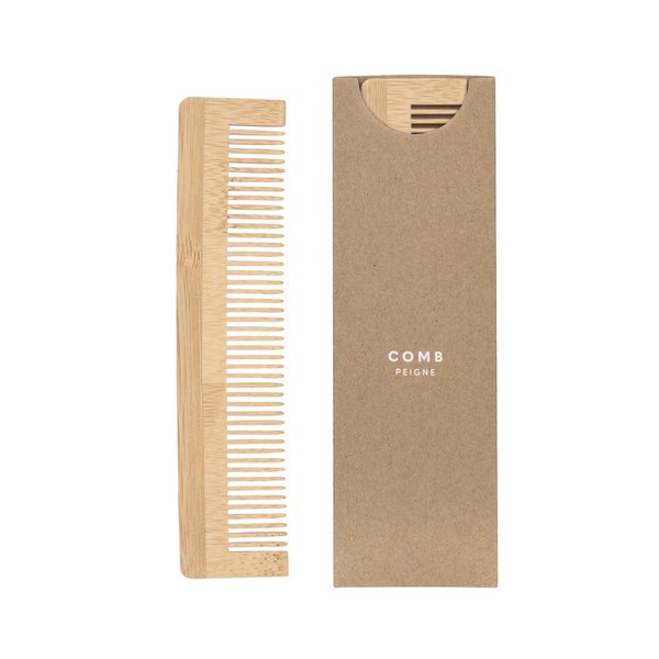 Bambus Kamm in Kartonage EcoGreen Accessoires - Webstar - Hygiene- und Verbrauchsartikel - Medizin- und Pflegeprodukte - Articles d’hygiène et consommables - Produits médicaux et de soins