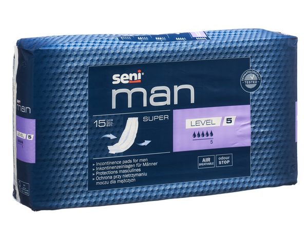 Seni Man Extra Inkontinenzeinlagen für Männer Level 5 - Webstar - Hygiene- und Verbrauchsartikel - Medizin- und Pflegeprodukte - Articles d’hygiène et consommables - Produits médicaux et de soins