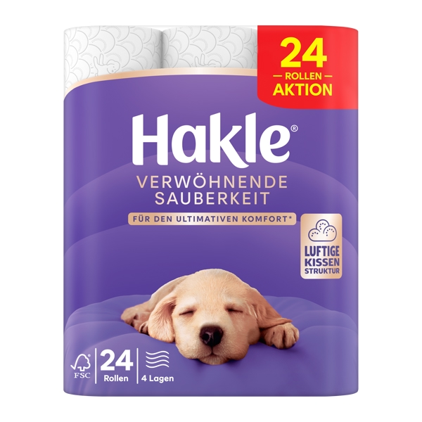 Hakle Verwöhnende Sauberkeit Toilettenpapier Kleinrollen