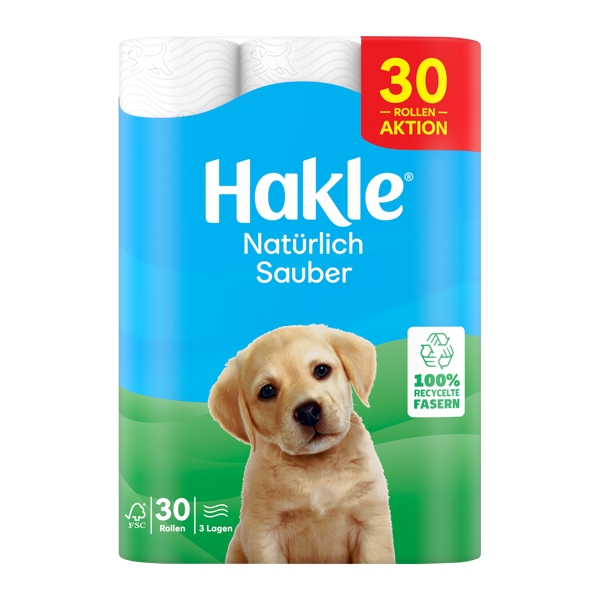Hakle Natürliche Sauberkeit Toilettenpapier Kleinrollen