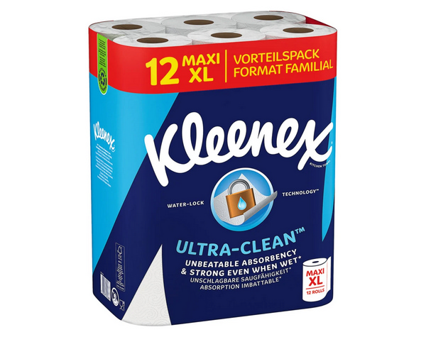 Kleenex Ultra Clean Küchenrollen UCTAD, 2-lagig, Rolle à 74 Blatt - Webstar - Hygiene- und Verbrauchsartikel - Medizin- und Pflegeprodukte - Articles d’hygiène et consommables - Produits médicaux et de soins