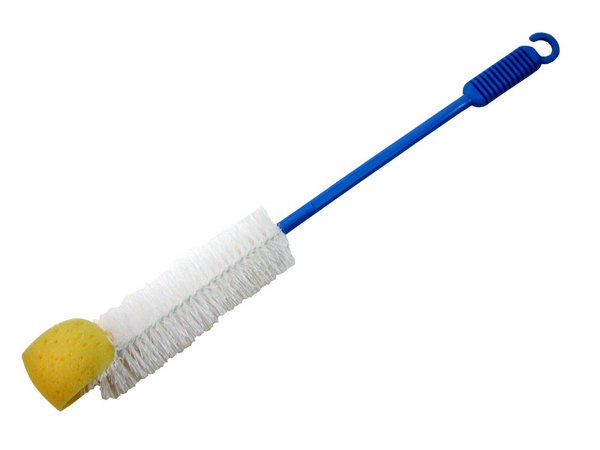 Flaschenputzer mit Schaumstoff