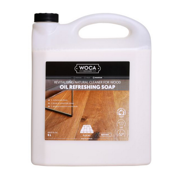 Öl Refresher Holzboden schwacher Geruch, flüssig, weiss, pH 6-7 5 Liter, Konzentrat - Webstar - Hygiene- und Verbrauchsartikel - Medizin- und Pflegeprodukte - Articles d’hygiène et consommables - Produits médicaux et de soins