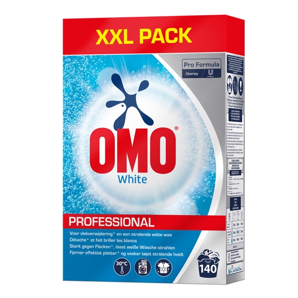 Omo Professional White Box Pulverwaschmittel parfümiert, weiss, pulverförmig, pH: 11, 140 Waschgänge 7 kg - Webstar - Hygiene- und Verbrauchsartikel - Medizin- und Pflegeprodukte - Articles d’hygiène et consommables - Produits médicaux et de soins