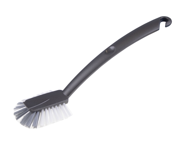 Abwaschbürste oval 28x5x7 cm, aus PP und Nylon anthrazit - Webstar - Hygiene- und Verbrauchsartikel - Medizin- und Pflegeprodukte - Articles d’hygiène et consommables - Produits médicaux et de soins