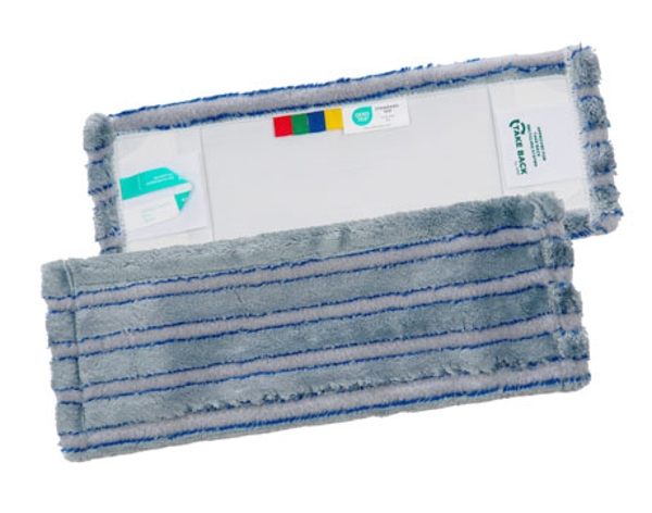 ReTex MicroStripe Mop Taschen/Laschen blau, 40 cm - Webstar - Hygiene- und Verbrauchsartikel - Medizin- und Pflegeprodukte - Articles d’hygiène et consommables - Produits médicaux et de soins