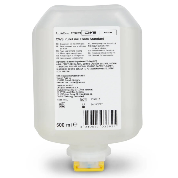 CWS PureLine Standart, Cleaning Foam Zitrus, 600ml - Webstar - Hygiene- und Verbrauchsartikel - Medizin- und Pflegeprodukte - Articles d’hygiène et consommables - Produits médicaux et de soins