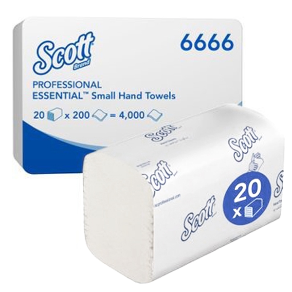Handtuch Scott Interfold / V-Falz 2-lagig, weiss 23x22,5cm - Webstar - Hygiene- und Verbrauchsartikel - Medizin- und Pflegeprodukte - Articles d’hygiène et consommables - Produits médicaux et de soins