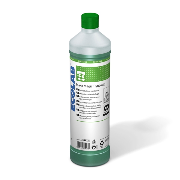 MAXX Magic Synbiotic Bodenreiniger charakterischer Geruch, grün, flüssig, pH: 7 Synbiotischer Bodenreiniger 1 Liter, Konzentrat - Webstar - Hygiene- und Verbrauchsartikel - Medizin- und Pflegeprodukte - Articles d’hygiène et consommables - Produits médicaux et de soins
