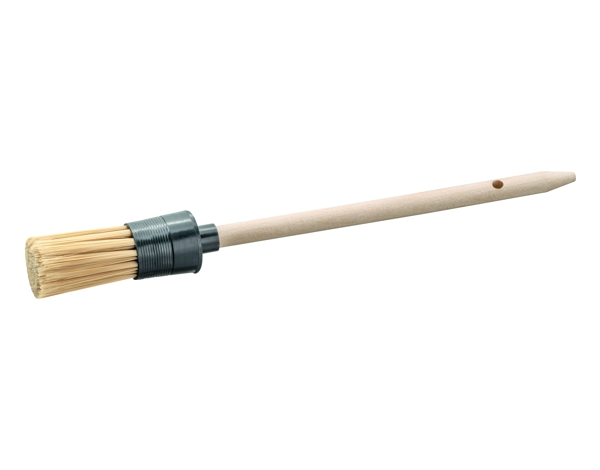 Aschenbecher-Pinsel Holzstiel roh, Kunststoff Fassung anthrazit; PET-Borste falb 22 × 2.7 × 2.7 cm - Webstar - Hygiene- und Verbrauchsartikel - Medizin- und Pflegeprodukte - Articles d’hygiène et consommables - Produits médicaux et de soins