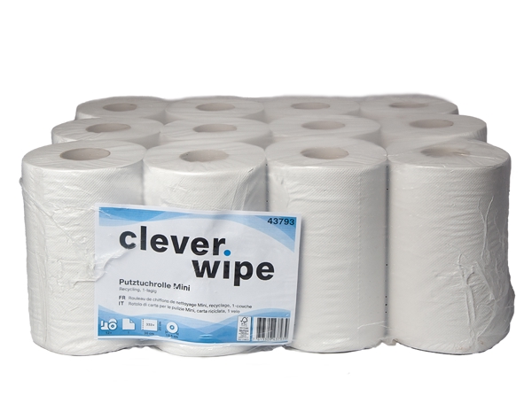 Papierwischtücher Mini Clever Wipe