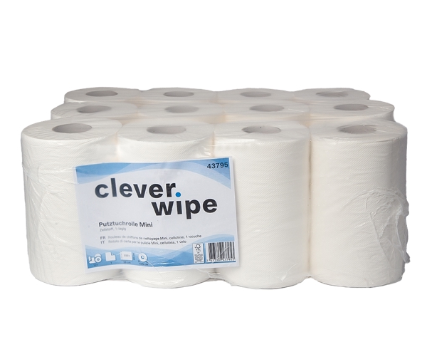 Papierwischtücher Mini Clever Wipe