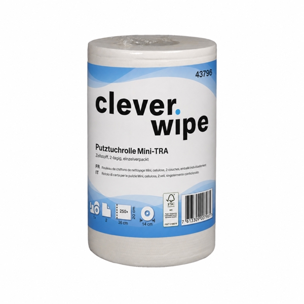 Papierwischtücher Mini Clever Wipe