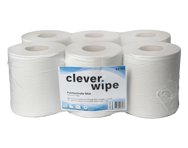 Papierwischtücher Midi Clever Wipe
