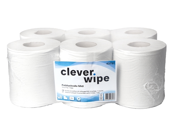 Papierwischtücher Midi Clever Wipe