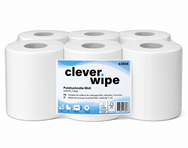 Papierwischtücher Midi Clever Wipe