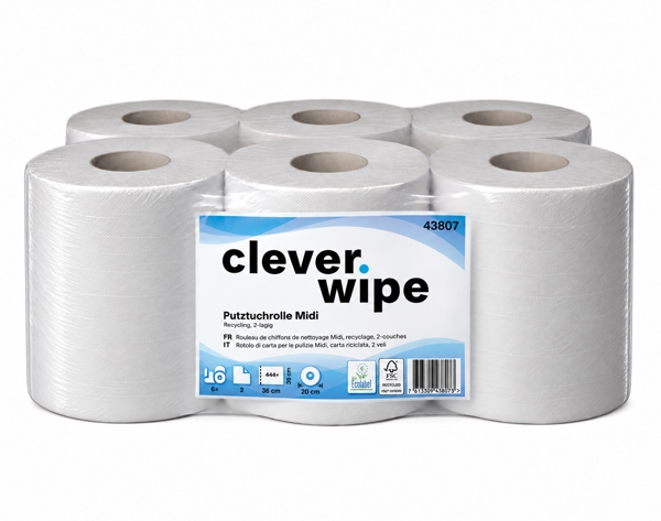 Papierwischtücher Midi Clever Wipe