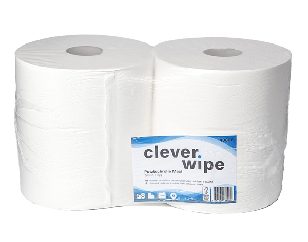 Papierwischtücher Maxi Clever Wipe
