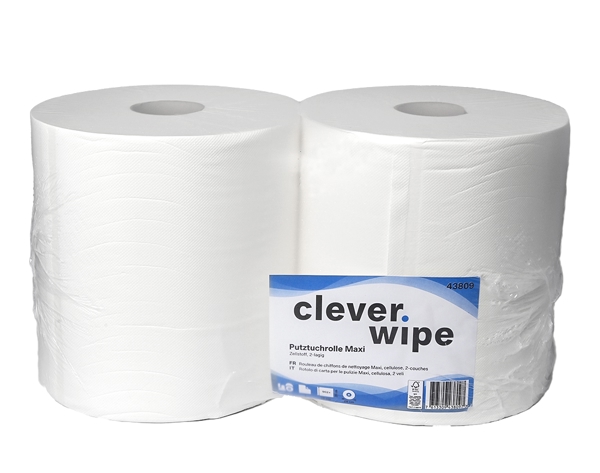 Papierwischtücher Maxi Clever Wipe