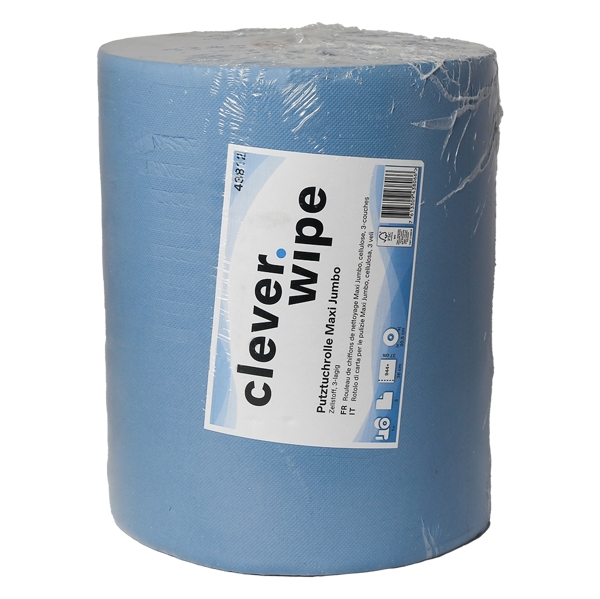 Papierwischtücher Jumbo Maxi Clever Wipe