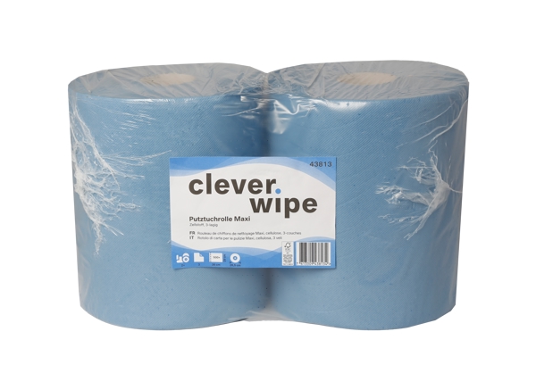 Papierwischtücher Maxi Clever Wipe