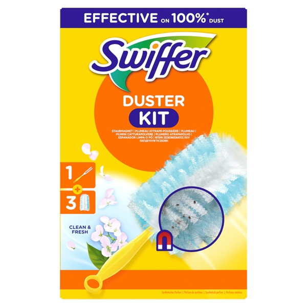 Swiffer Staubmagnet Starter-Kit mit Duft 5 × 3 Tücher und 1 Griff - Webstar - Hygiene- und Verbrauchsartikel - Medizin- und Pflegeprodukte - Articles d’hygiène et consommables - Produits médicaux et de soins