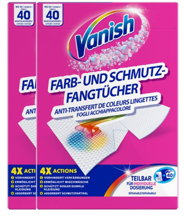 Vanish Farb- und Schmutzfangtücher