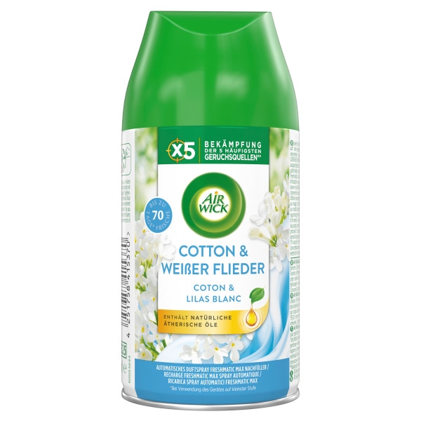 Air Wick Freshmatic Nachfüller Duftspray Baumwolle und weisser Flieder