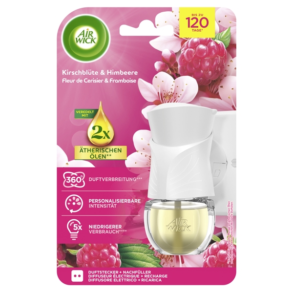 Air Wick Duftstecker Starter- Set Kirschblüte und Himbeere