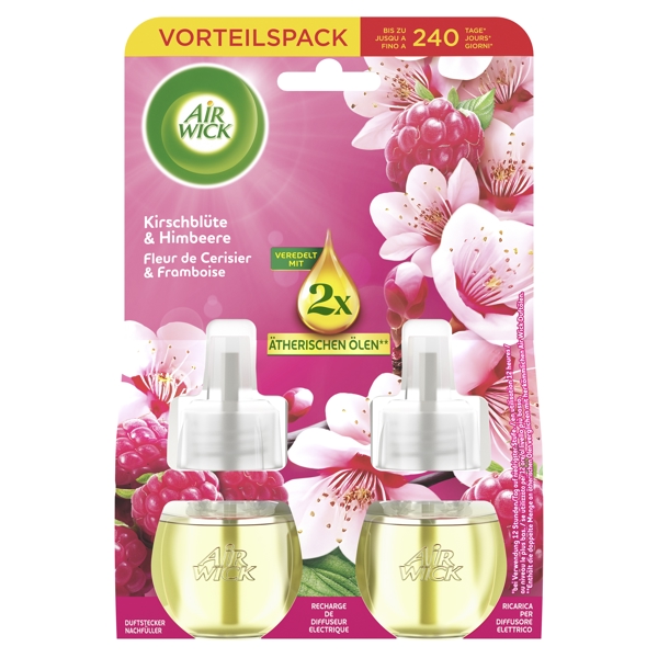Air Wick Duftstecker Nachfüller Kirschblüte und Himbeere