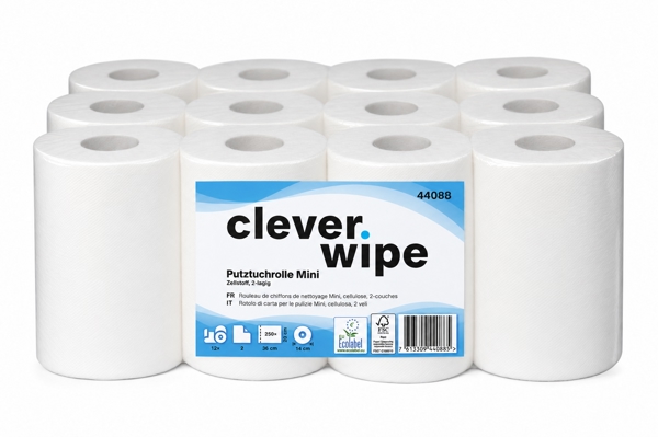 Papierwischtücher Mini Clever Wipe