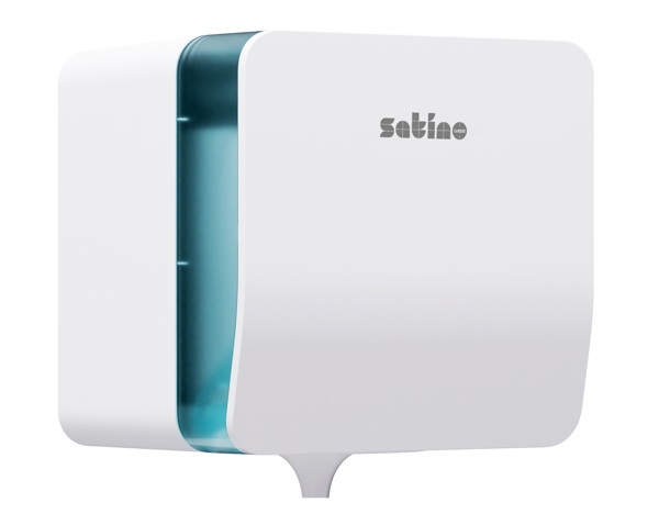 Satino Spender für Papierwischtücher Midi - CF1 System Kunststoff, B: 260 T: 245 H: 263 mm, Innenabrollung, mit Sichtfenster weiss - Webstar - Hygiene- und Verbrauchsartikel - Medizin- und Pflegeprodukte - Articles d’hygiène et consommables - Produits médicaux et de soins