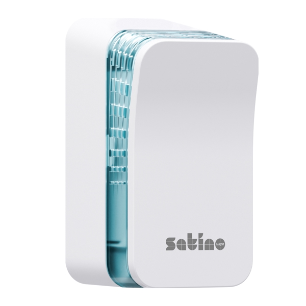 Satino Spender Lufterfrischer Eco - AR1 System Kunststoff, B: 91, T: 99, H: 175 mm, mit Sichtfenster weiss - Webstar - Hygiene- und Verbrauchsartikel - Medizin- und Pflegeprodukte - Articles d’hygiène et consommables - Produits médicaux et de soins