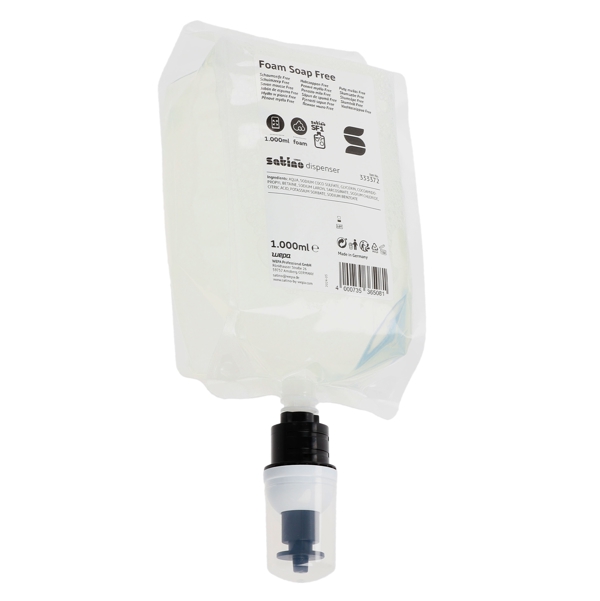 Schaumseife 1lt Free Satino transparent SF1 System - Webstar - Hygiene- und Verbrauchsartikel - Medizin- und Pflegeprodukte - Articles d’hygiène et consommables - Produits médicaux et de soins