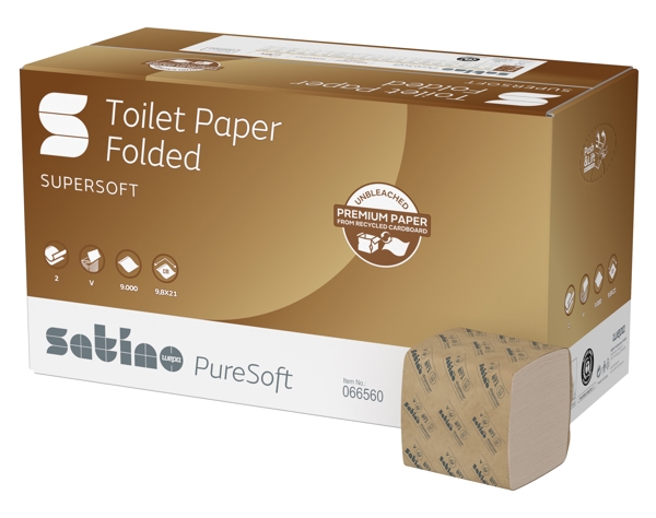 Satino PureSoft Toilettenpapier Einzelblatt - BT1 System
