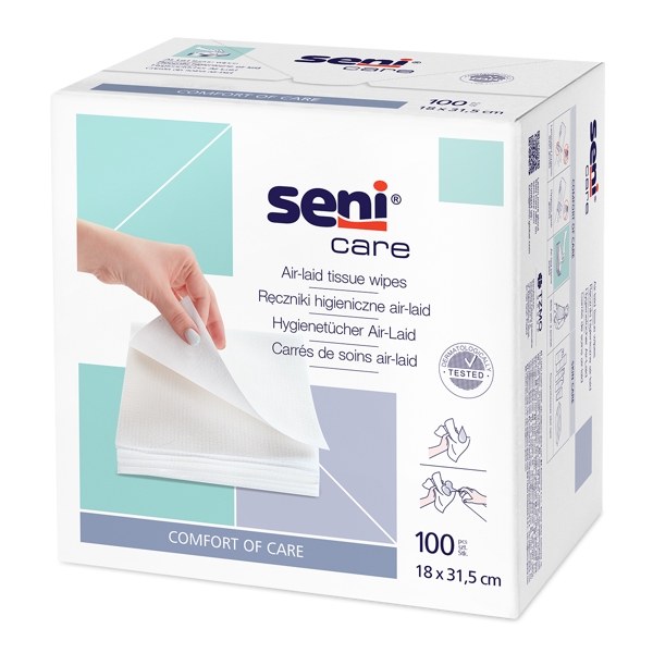 Seni Care Air-Laid Waschtuch 18 x 31.5cm - Webstar - Hygiene- und Verbrauchsartikel - Medizin- und Pflegeprodukte - Articles d’hygiène et consommables - Produits médicaux et de soins