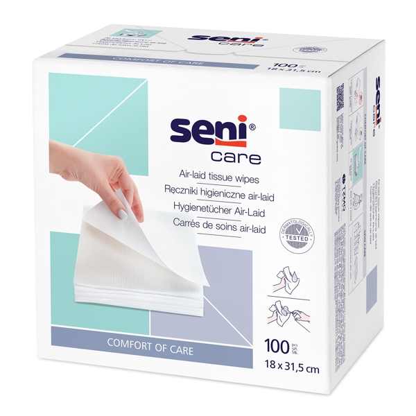 Seni Care Air-Laid Waschtuch 18 x 31.5cm - Webstar - Hygiene- und Verbrauchsartikel - Medizin- und Pflegeprodukte - Articles d’hygiène et consommables - Produits médicaux et de soins
